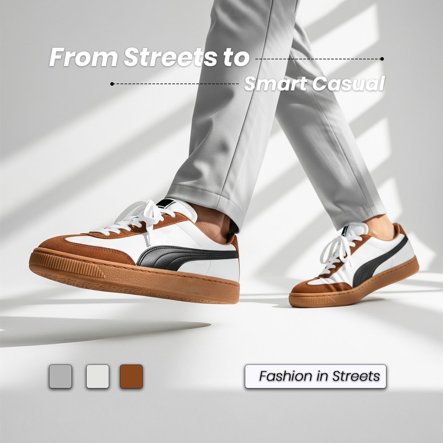 Club 5v5 Lux Inspired Sneakers For Men (White & Black)