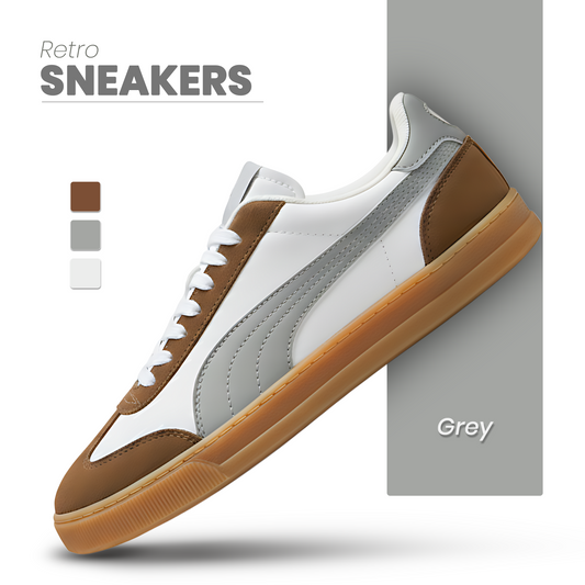 Club 5v5 Lux Inspired Sneakers For Men (White & Grey)
