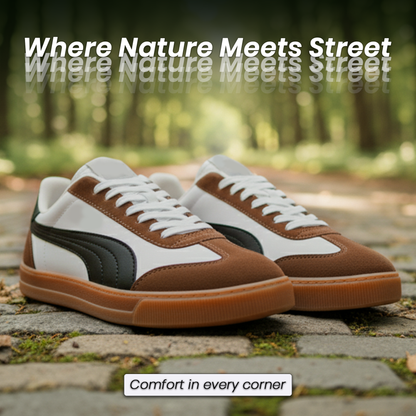 Club 5v5 Lux Inspired Sneakers For Men (White & Black)