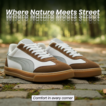 Club 5v5 Lux Inspired Sneakers For Men (White & Grey)